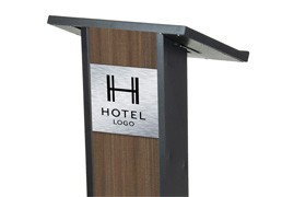 Podium Branded Signage