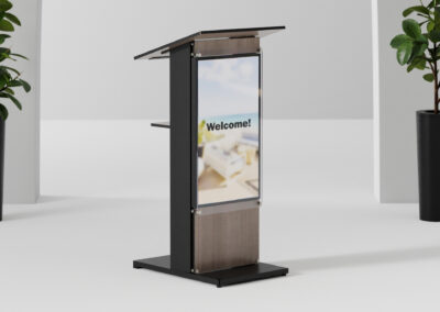 Media Podium Well Lit Room