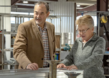 Steve Dyer, Southern Aluminum's President and CEO & Allison Schultz, Retired President & CEO