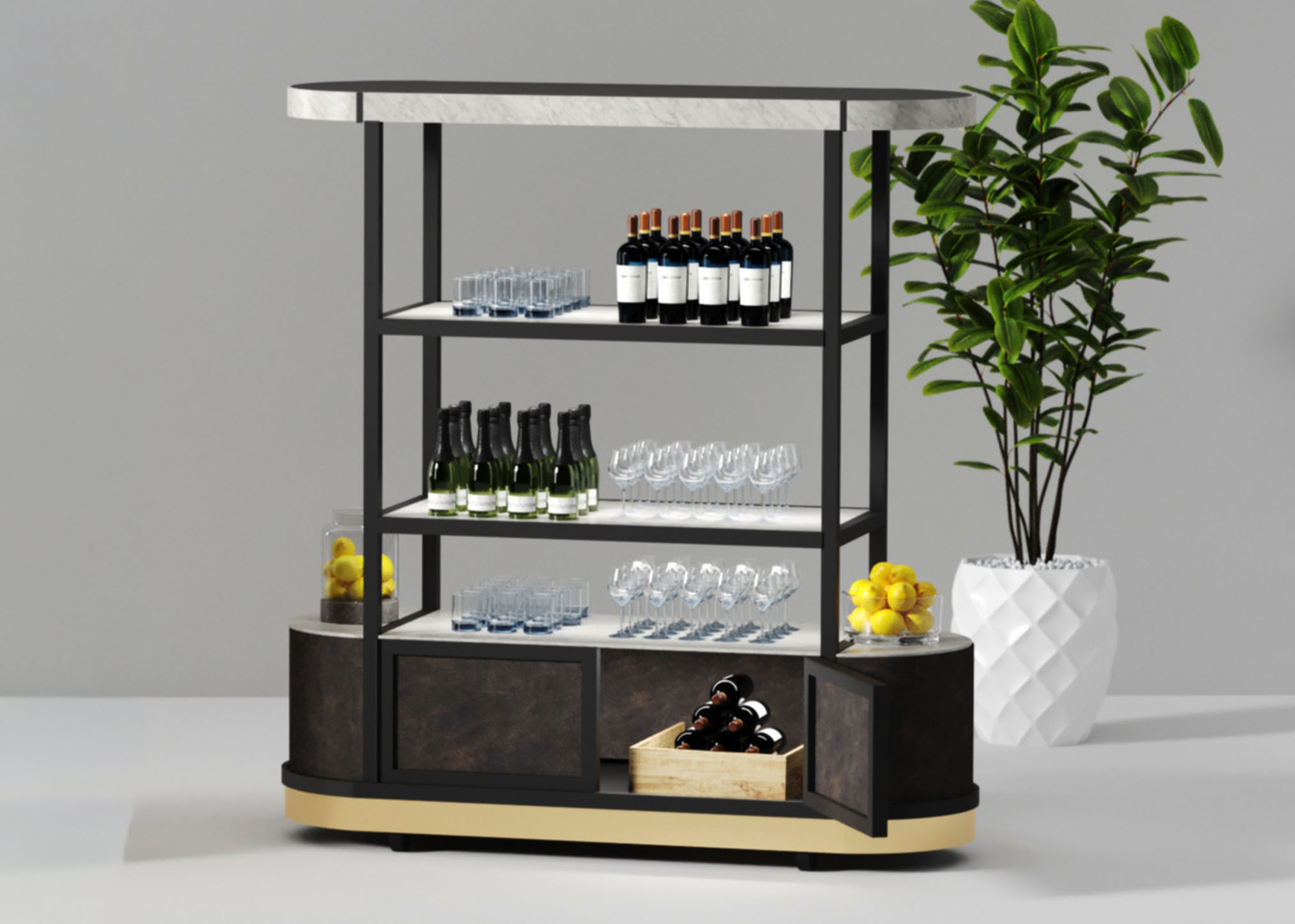 Digital Media Podium Animated