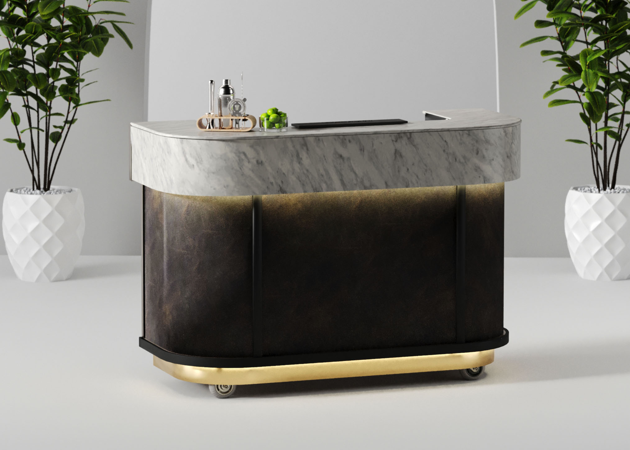 Illuminated Media Podium