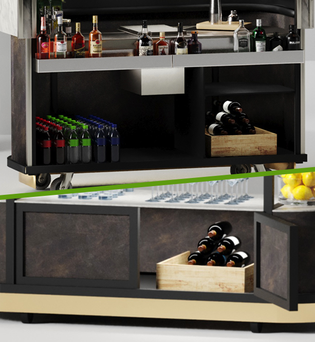 Luxe Onboard Storage Feature